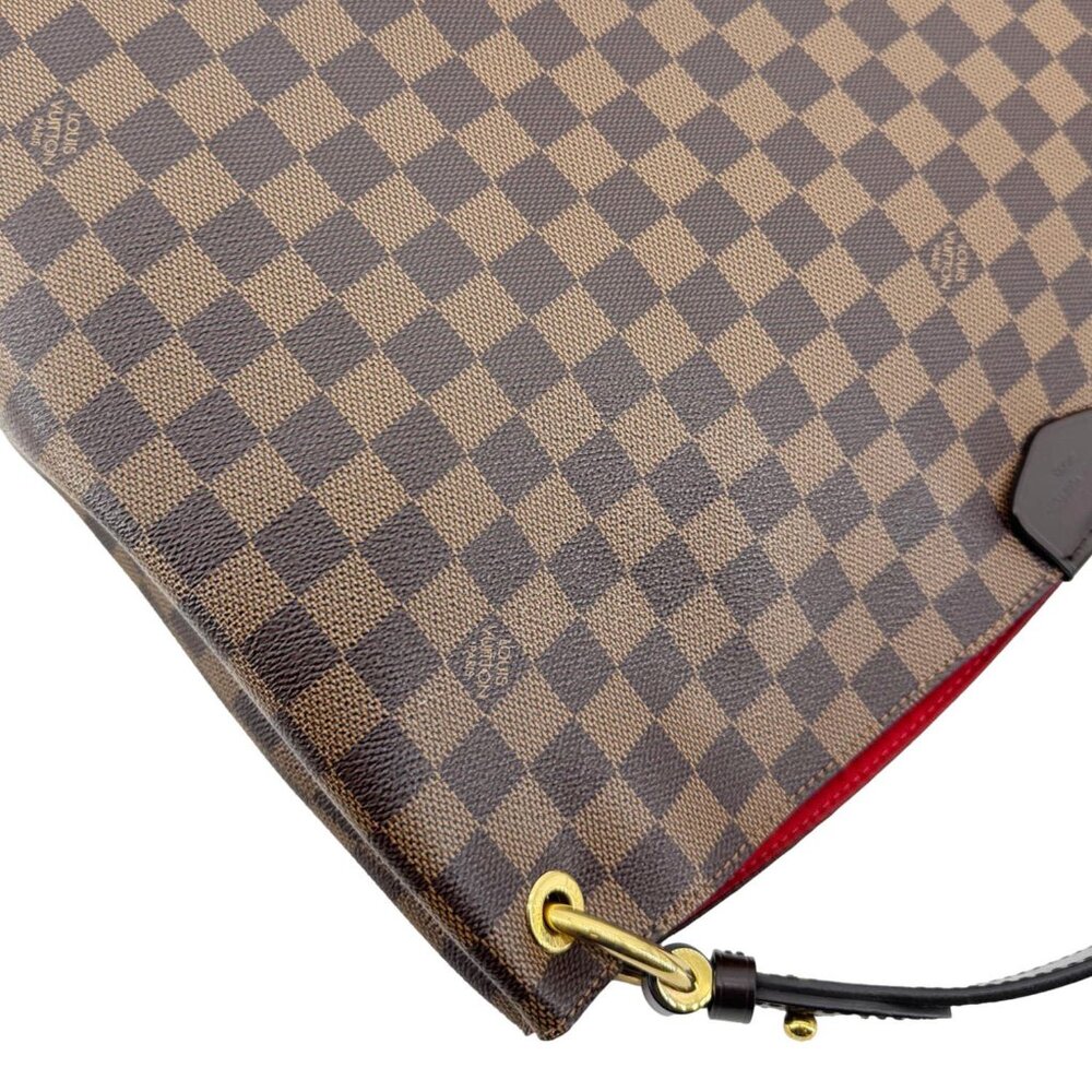 Louis Vuitton Graceful MM Damier Ebene Shoulder Bag Brown - Picture 6 of 16
